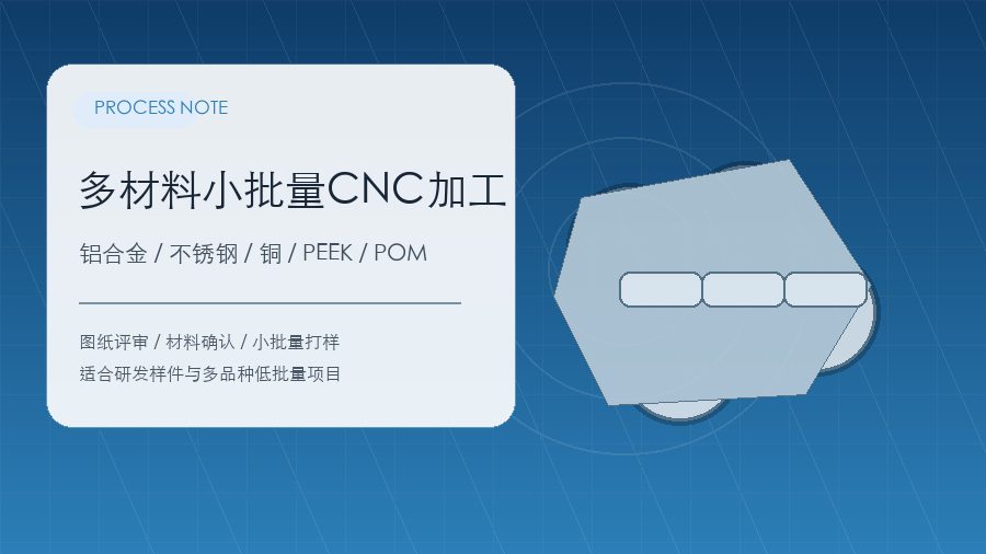 多材料小批量CNC加工怎么报价？材料、公差和表面处理要分开看